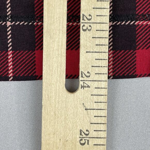 Lauren Jeans Co. Ralph Lauren Long Sleeve Blouse Women's PM Red Plaid Ruffle - Picture 10 of 16